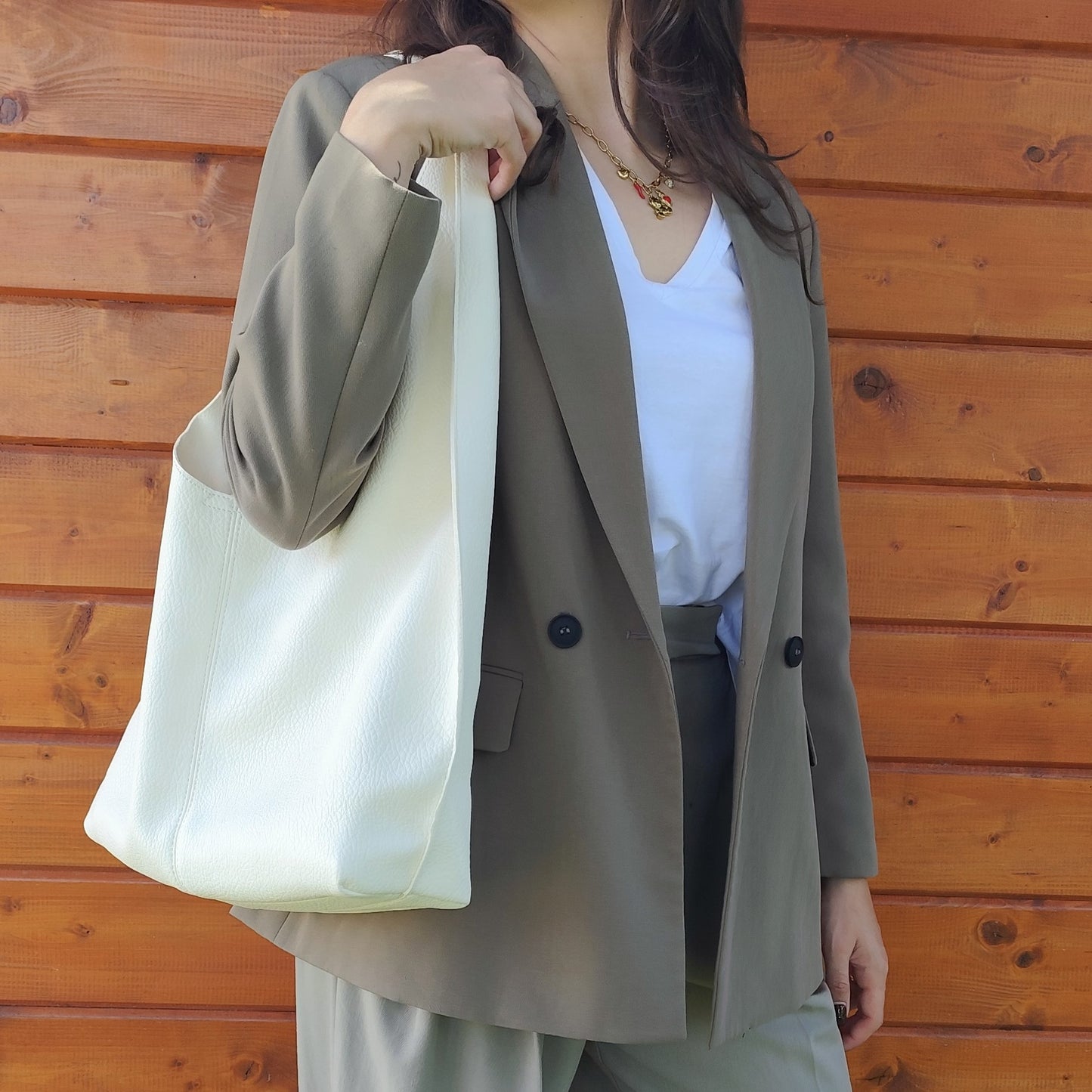 Borsa a spalla Soft con pochette