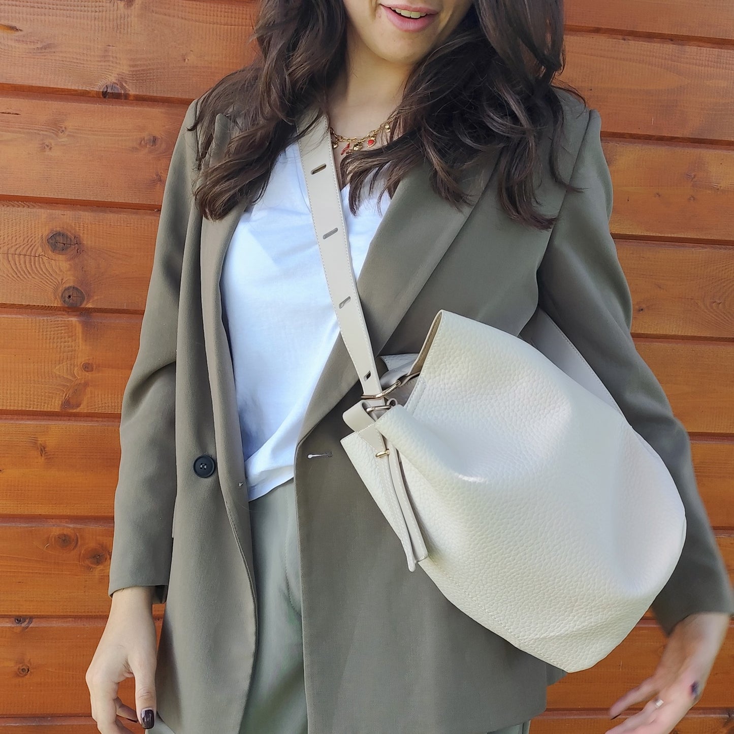 Borsa a spalla Duo con pochette