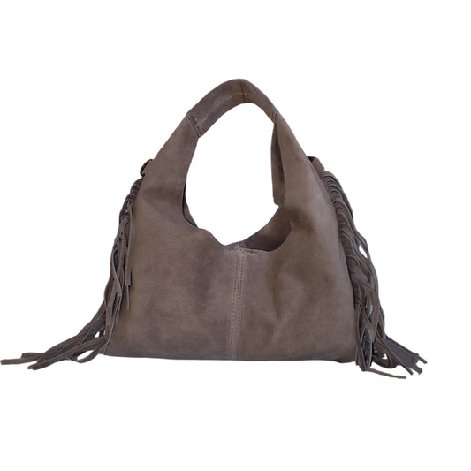 Borsa a spalla Suede Fringe